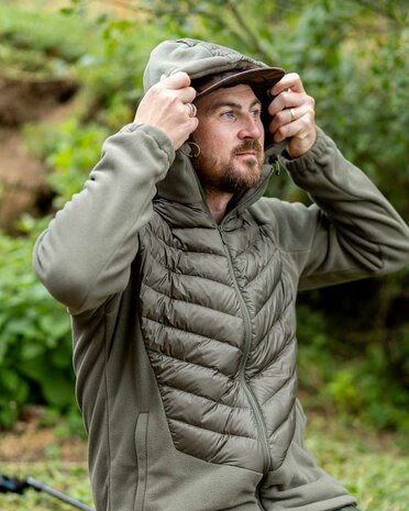 Fox Carp - Explorer Fleece Hooded Jacket Olive - Fox Carp