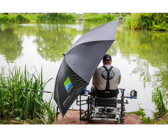 Inception 50&quot; Fibreglass Flatback Brolly  / 132cm - Preston