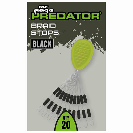 Fox Rage - Predator Braid Stops Black - Fox Rage
