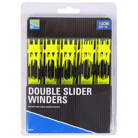 Preston - Double Slider Winders / 13cm Yellow - Preston