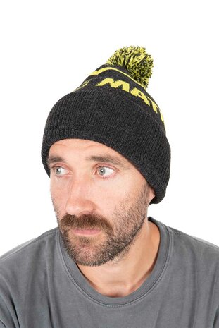 Lime &amp; Grey Bobble Hat - Matrix