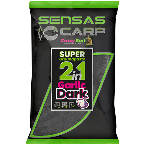 Super Groundpaste 2-in-1 Dark Garlic / 1kg - Sensas