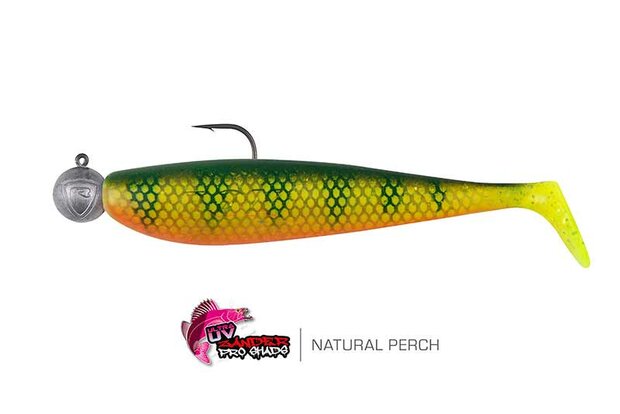 Ultra UV Zander Pro Shad Loaded Bulk - 10.0cm / 10.0gr - Fox Rage