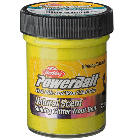 Berkley - 2025 EU PowerBait Natural Scent Sinking Glitter Trout Dough - Berkley