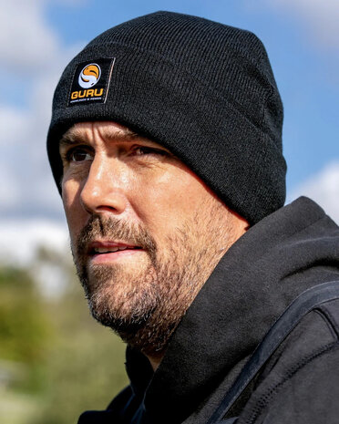 Black Patch Beanie - Guru