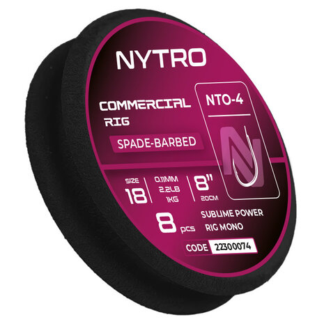 NTO Barbed Commercial Ready Tied Rigs / 20cm - Nytro