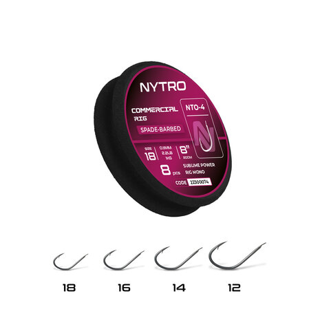 NTO Barbed Commercial Ready Tied Rigs / 20cm - Nytro