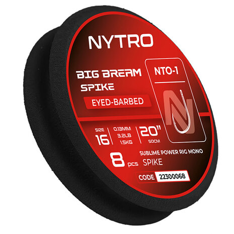 NTO-B1 Barbed Big Bream Bait Spike Ready Tied Rigs / 50cm - Nytro