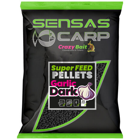 Super Feed Pellets Dark Garlic / 650gr - Sensas