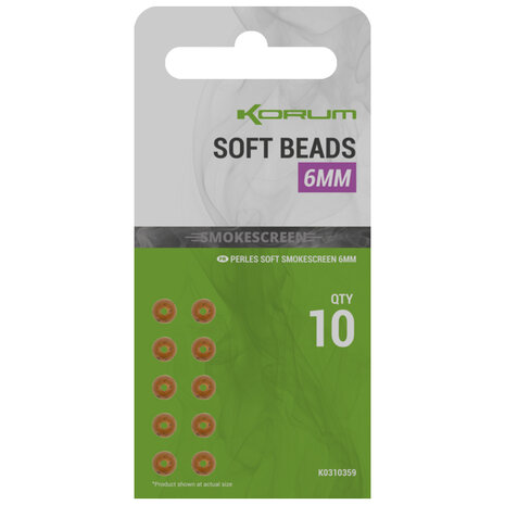 Smokescreen Soft Beads / 6mm - Korum