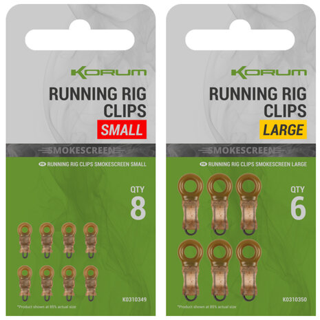 Smokescreen Running Rig Clips - Korum