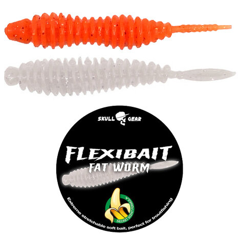 Skull Gear - PROMO Flexibait Fat Worm 60mm  - Skull Gear