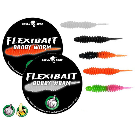 Skull Gear - PROMO Flexibait Booby Worm 55mm - Skull Gear