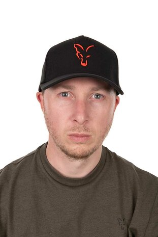 Collection Baseball Cap / Black &amp; Orange - Fox Carp