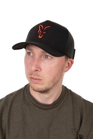Collection Baseball Cap / Black &amp; Orange - Fox Carp