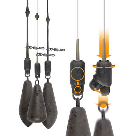 Edges Naturals Heli-Clip - Fox Carp