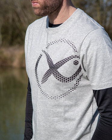 Large Mesh Logo T-Shirt / Grey - Matrix