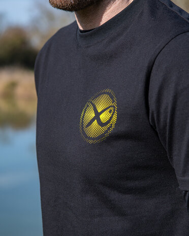 Large Mesh Logo T-Shirt / Black-Lime - Matrix
