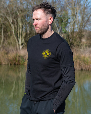 Large Mesh Logo T-Shirt / Black-Lime - Matrix