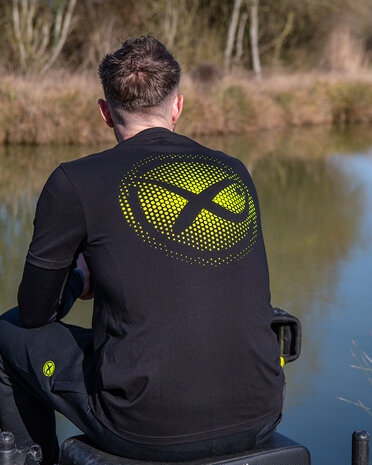 Large Mesh Logo T-Shirt / Black-Lime - Matrix