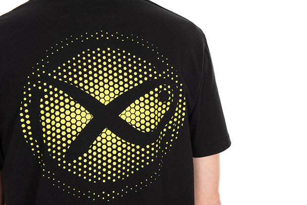 Large Mesh Logo T-Shirt / Black-Lime - Matrix