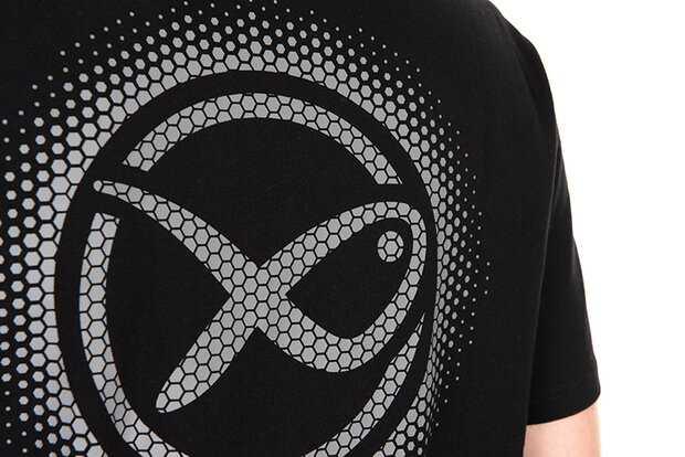 Large Fade Logo T-Shirt / Black-Grey - Matrix