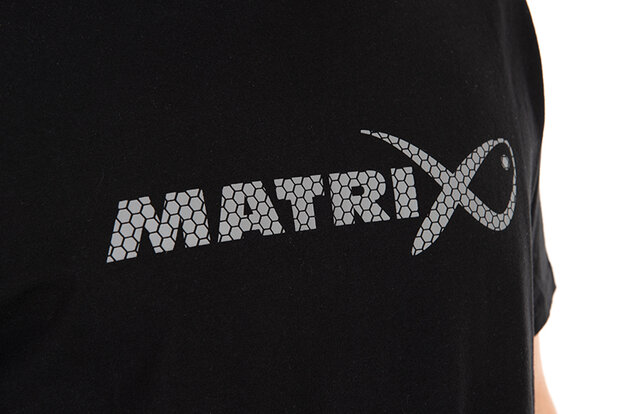Large Fade Logo T-Shirt / Black-Grey - Matrix