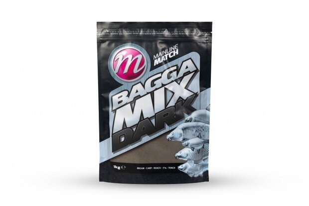 Mainline - Groundbait Match Bagga Mix Dark / 1kg - Mainline