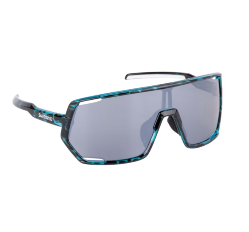 Shimano - Eyewear Lesath Tortoiseshell Blue &amp; Silver Mirror - Shimano