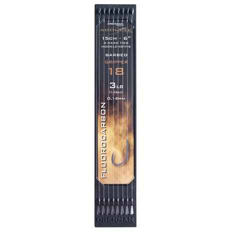Drennan - Acolyte Gripper 6" Barbed Hooklengths - Drennan