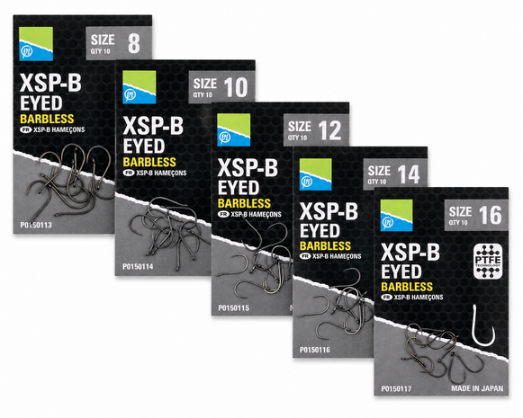 Preston - XSP-B Haken Eyed / Barbless - Preston