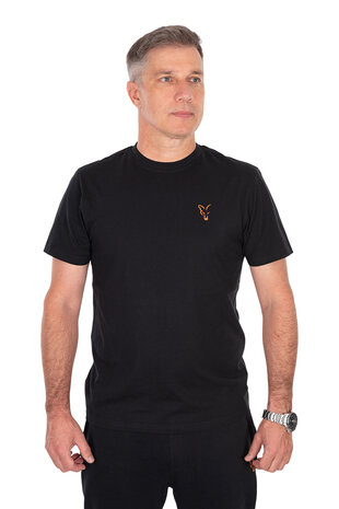 Fox Carp - Classic T-Shirt / Black &amp; Orange - Fox Carp