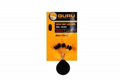 Guru - Super Tight Line Stops Oval Black - Guru