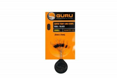 Guru - Super Tight Line Stops Oval Black - Guru