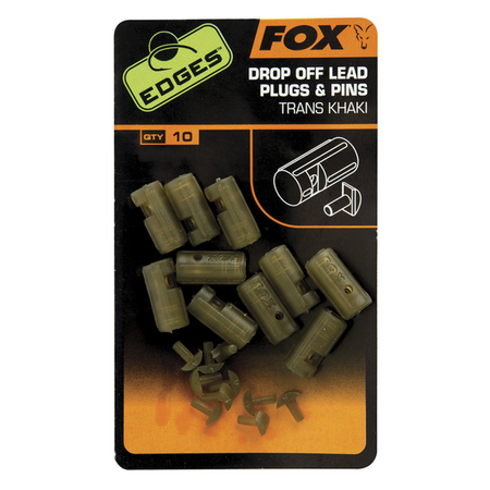 Fox Carp - Edges Drop-off Lead Plug &amp; Pins / Trans Khaki - Fox Carp