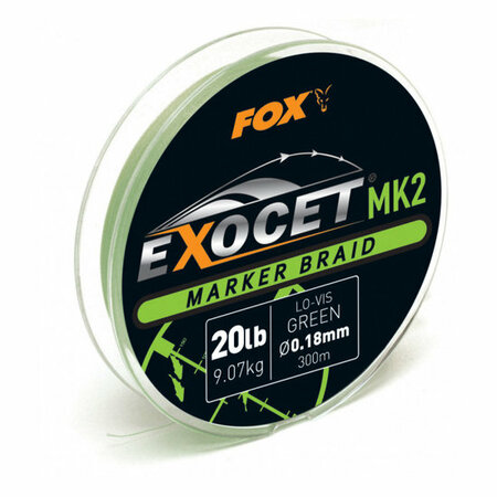 Fox Carp - Exocet Marker Braid Lo-Vis Green / 300m - Fox Carp