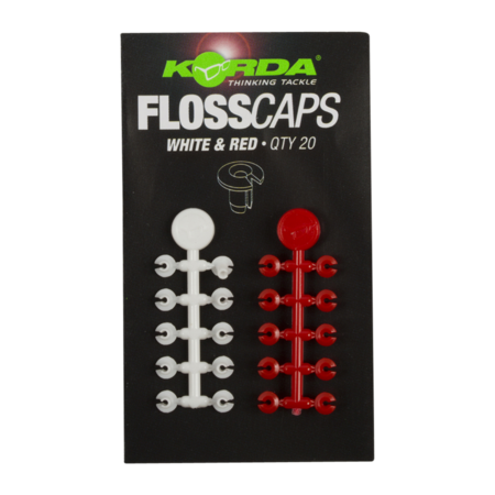 Korda - Flosscaps White &amp; Red - Korda