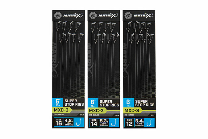 Matrix - PROMO Onderlijn MXC-3 / 15cm / 6" Super Stop Rigs - Matrix