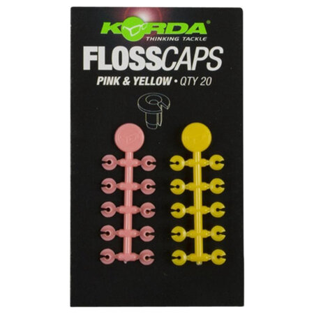 Korda - Flosscaps Pink &amp; Yellow - Korda