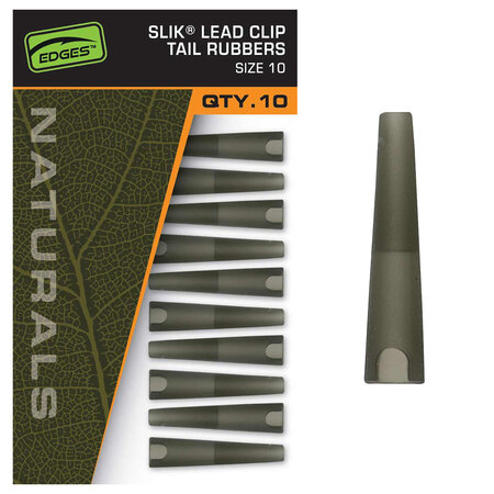 Fox Carp - Naturals Size 10 Slik Lead Clip Tail Rubber - Fox Carp
