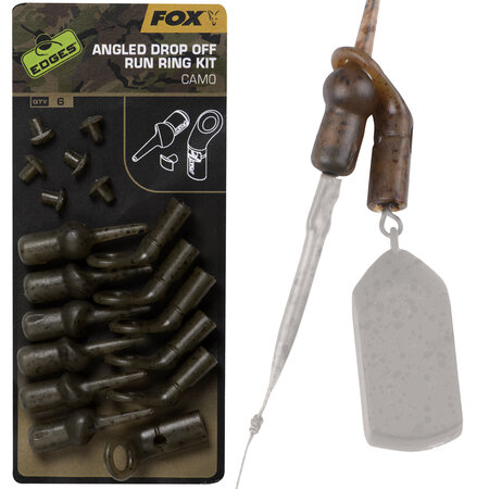 Fox Carp - Edges Camo Angled Drop Off Run Rig Kit - Fox Carp