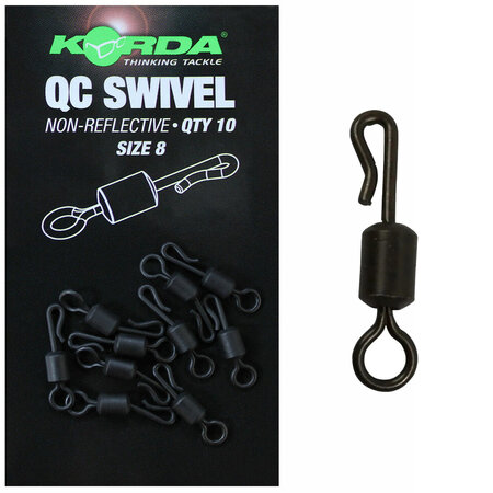 Korda - QC Swivel Standard Non Reflective / Size 8 - Korda