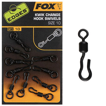 Fox Carp - Edges Kwik Change Hook Swivels - Fox Carp