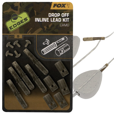 Fox Carp - Edges Camo Inline Lead Drop Off Kit - Fox Carp