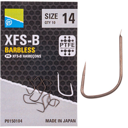 Preston - Haken XFS-B Hooks Barbless - Preston