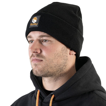Black Patch Beanie - Guru