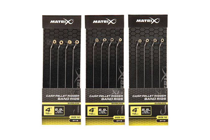 Matrix - X6 Carp Pellet Rigger Band Rigs 10cm - Matrix