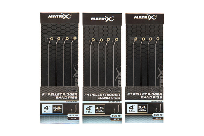 Matrix - X5 F1 Pellet Rigger Band Rigs 10cm - Matrix