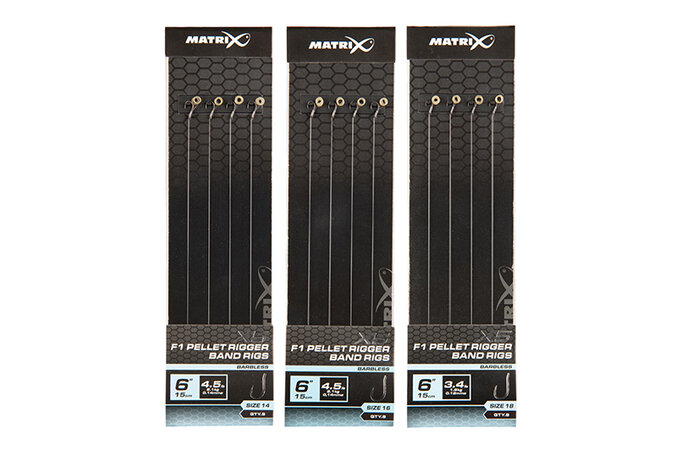 Matrix - X5 F1 Pellet Rigger Band Rigs 15cm - Matrix