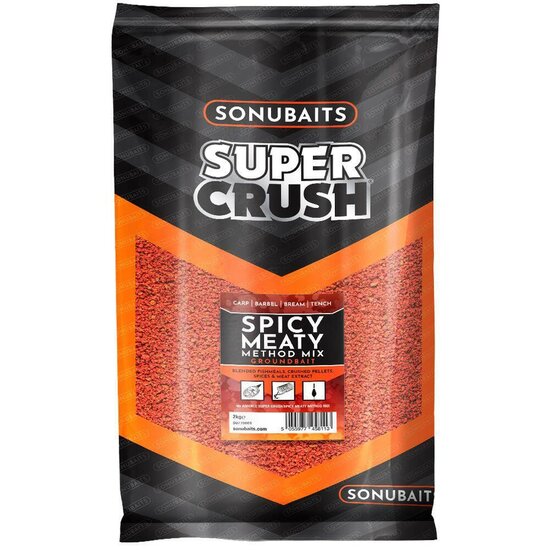 Sonubaits - Supercrush Spicy Meaty Method Mix Groundbait / 2kg - Sonubaits